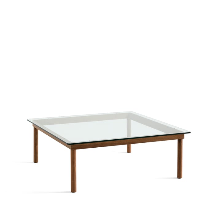 Table basse Kofi - Walnut-clear glass, 100 cm - HAY