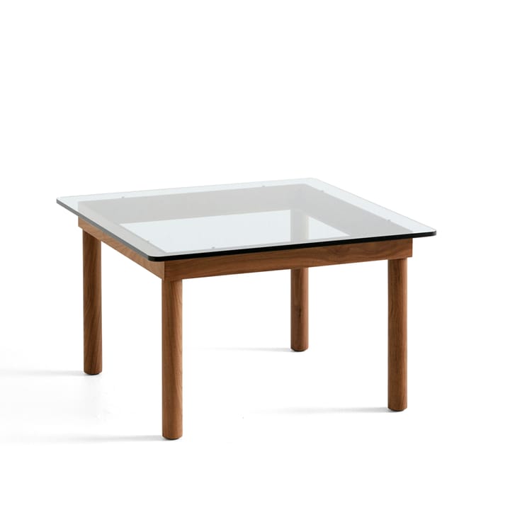 Table basse Kofi - Walnut-clear glass, 60 cm - HAY