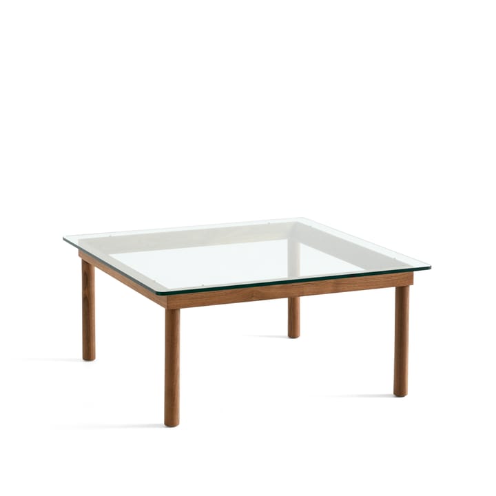 Table basse Kofi - Walnut-clear glass, 80 cm - HAY