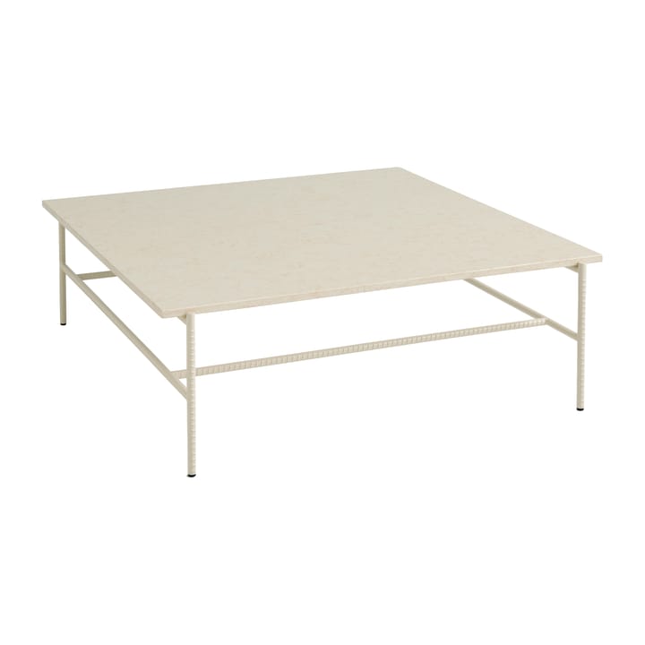 Table basse Rebar 100x104x33 cm - Beige marble-alabaster - HAY