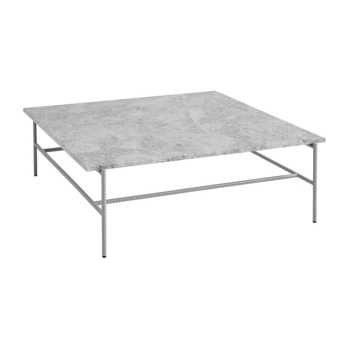 Table basse Rebar 100x104x33 cm - Grey marble-fossil - HAY