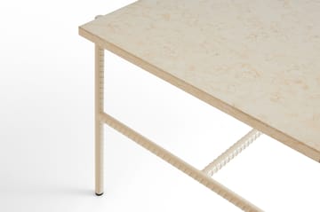 Table basse Rebar 80x49x40,5 cm - Beige marble-alabaster - HAY