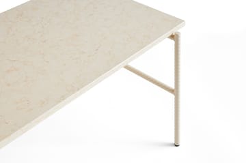 Table basse Rebar 80x49x40,5 cm - Beige marble-alabaster - HAY