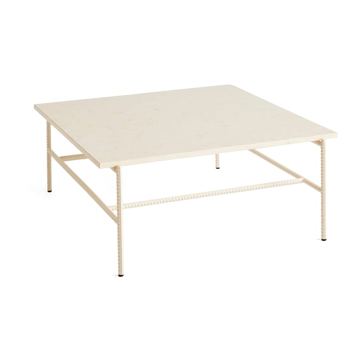 Table basse Rebar 80x84x33 cm - Beige marble-alabaster - HAY