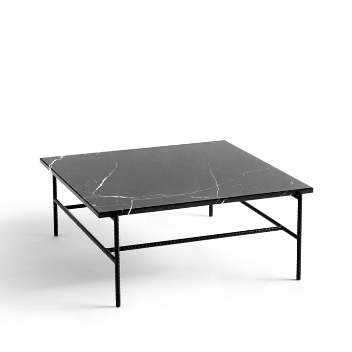 Table basse Rebar 80x84x33 cm - Black marble-black - HAY