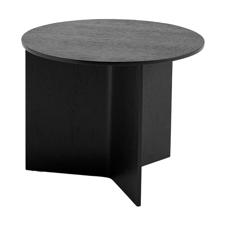 Table basse Slit Ø45 cm - Black lacquered oak - HAY