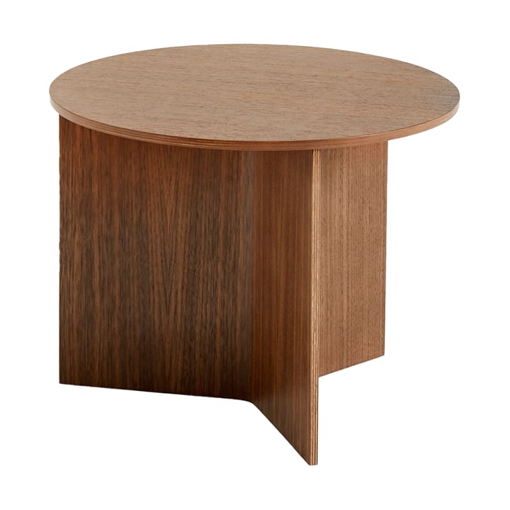 Table basse Slit Ø45 cm - Lacquered walnut - HAY