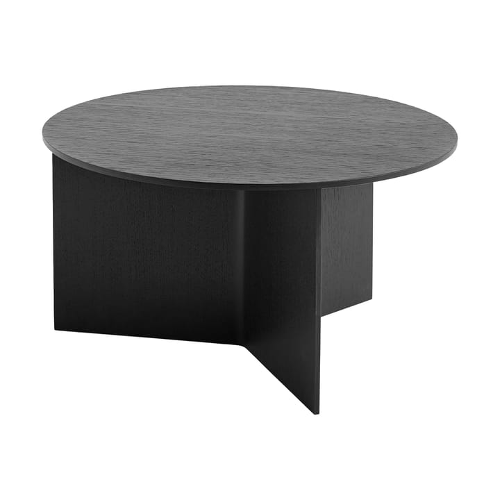 Table basse Slit Ø65 cm - Black lacquered oak - HAY