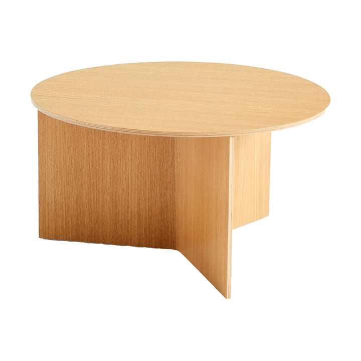 Table basse Slit Ø65 cm - Lacquered oak - HAY