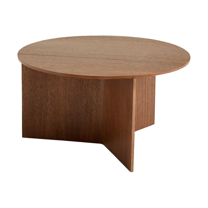 Table basse Slit Ø65 cm - Lacquered walnut - HAY