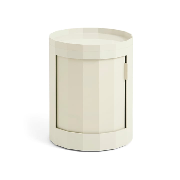 Table d'appoint Facet Cabinet low 49 cm - Eggshell - HAY