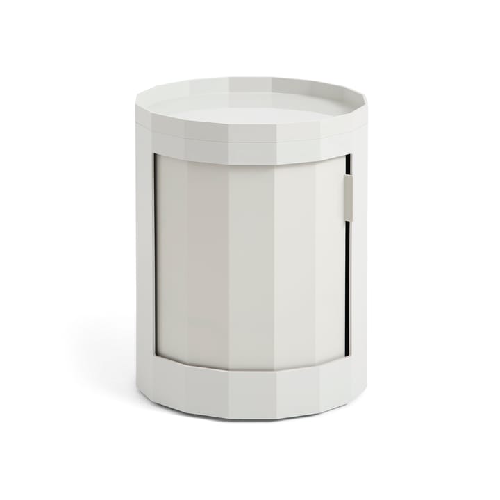 Table d'appoint Facet Cabinet low 49 cm - Misty grey - HAY