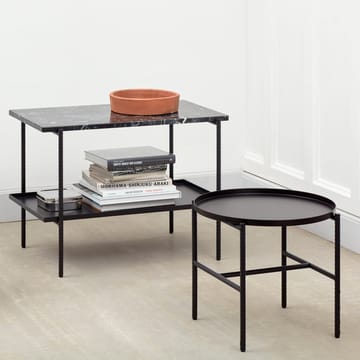 Table d'appoint Rebar Ø45 cm - Black marble-black - HAY