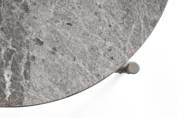 Table d'appoint Rebar Ø45 cm - Grey marble-fossil - HAY