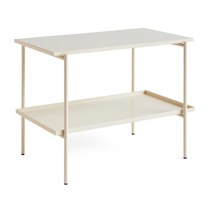 Table d'appoint Rebar 75x44x55 cm - Beige marble-alabaster - HAY