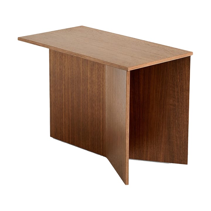 Table d'appoint Slit Oblong 27,5x49 cm - Lacquered walnut - HAY