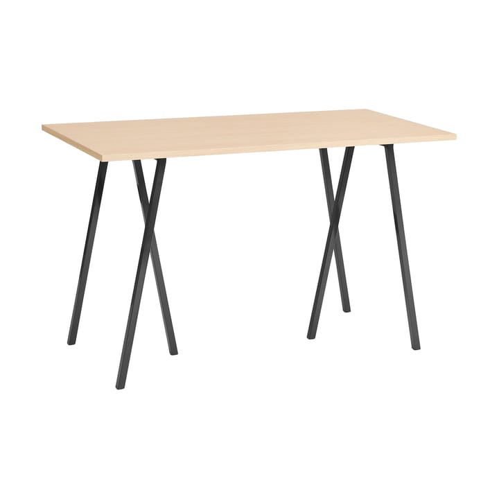 Table de bar Loop Stand incl. support 77,5x160 cm - Black-clear lacq. oak - HAY