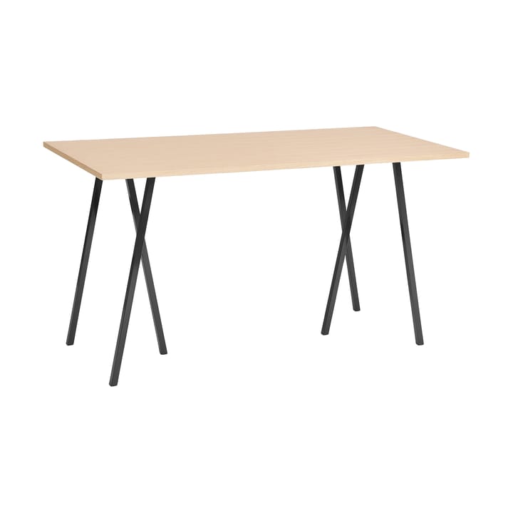 Table de bar Loop Stand incl. support 87,5x180 cm - Black-clear lacq. oak - HAY