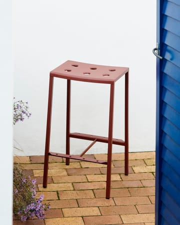 Tabouret de bar Balcony bas 65 cm - Iron red - HAY