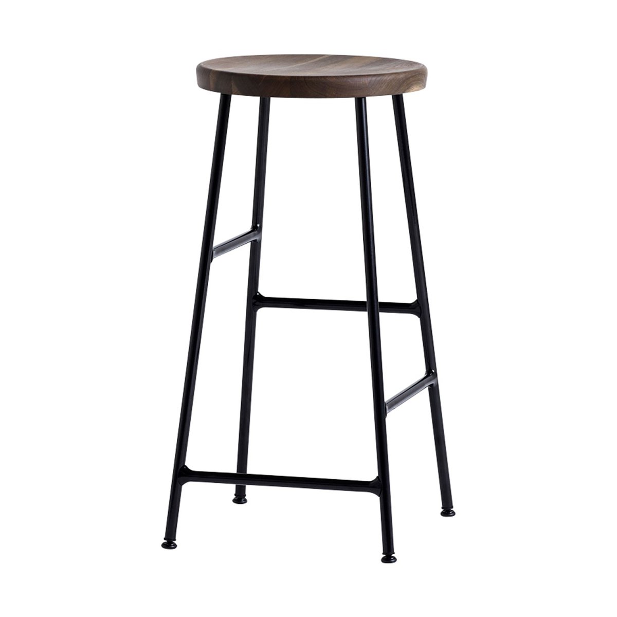 HAY Tabouret de bar Cornet 65 cm Smoked oiled oak-soft black