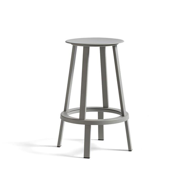 Tabouret de bar Revolver - Sky grey, low - HAY