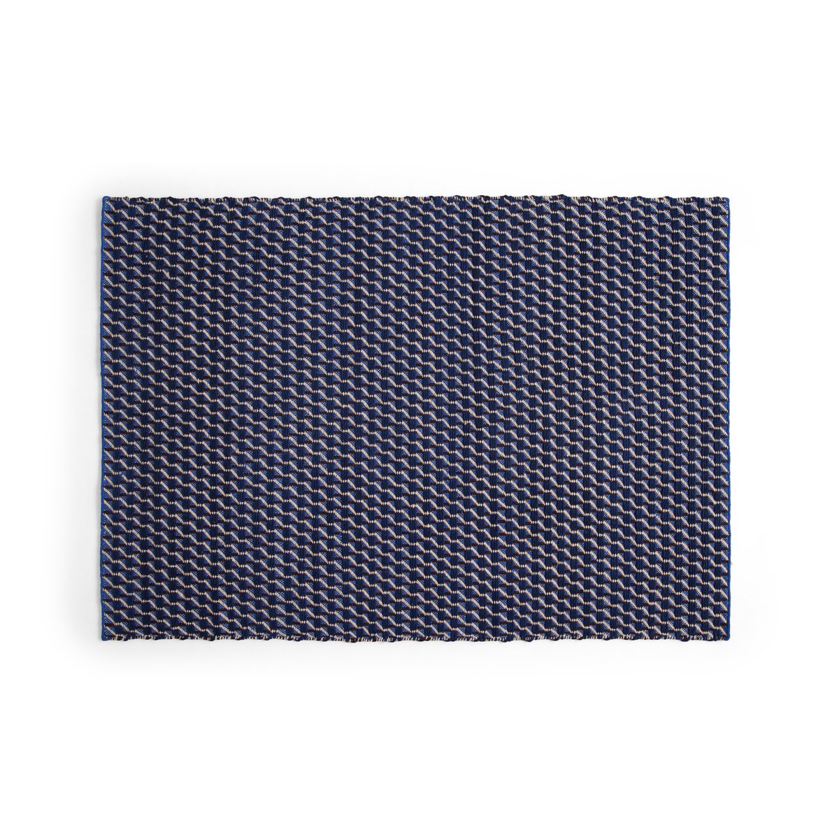 HAY Tapis Channel Bleu-blanc 170x240 cm