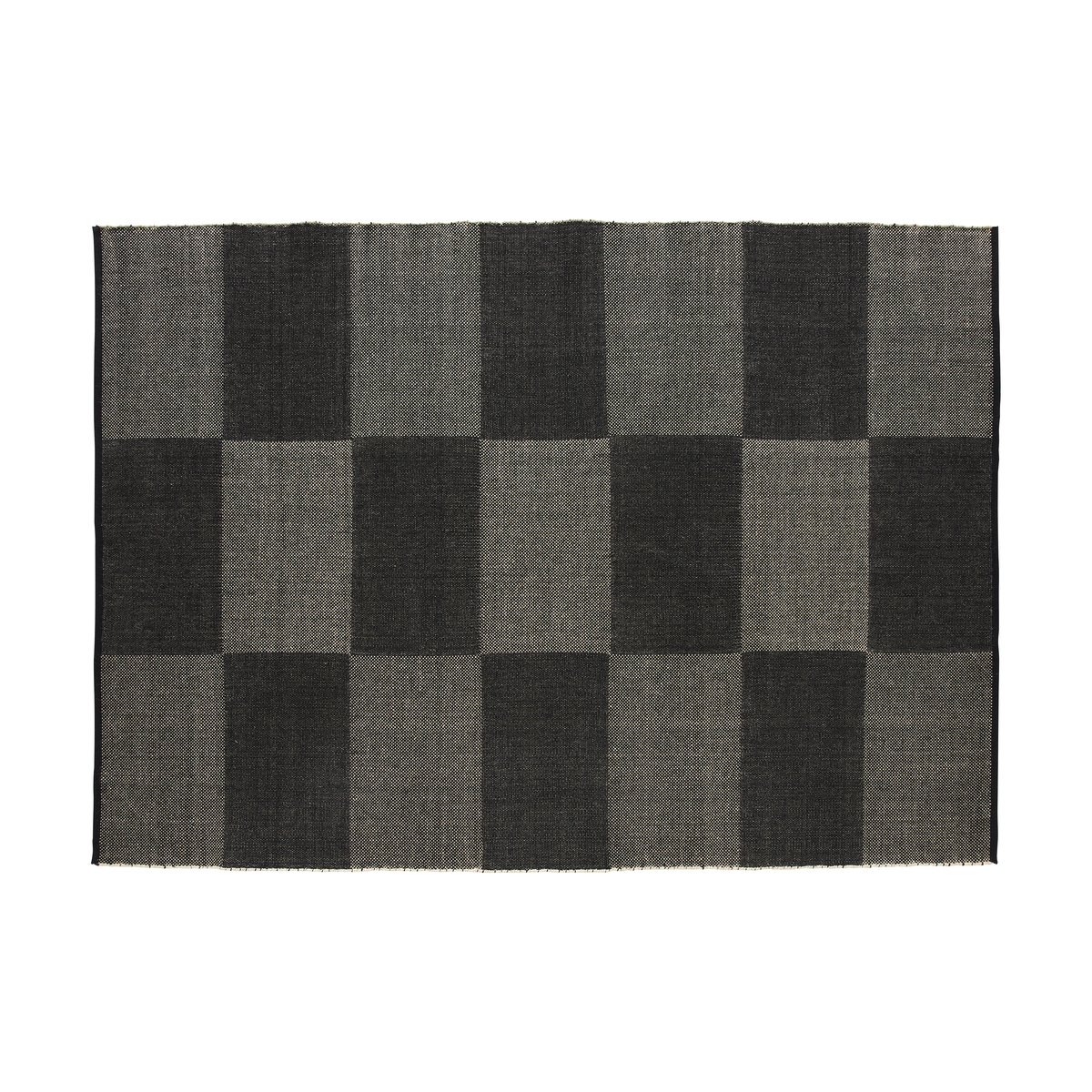 HAY Tapis Check L Black 170x240 cm