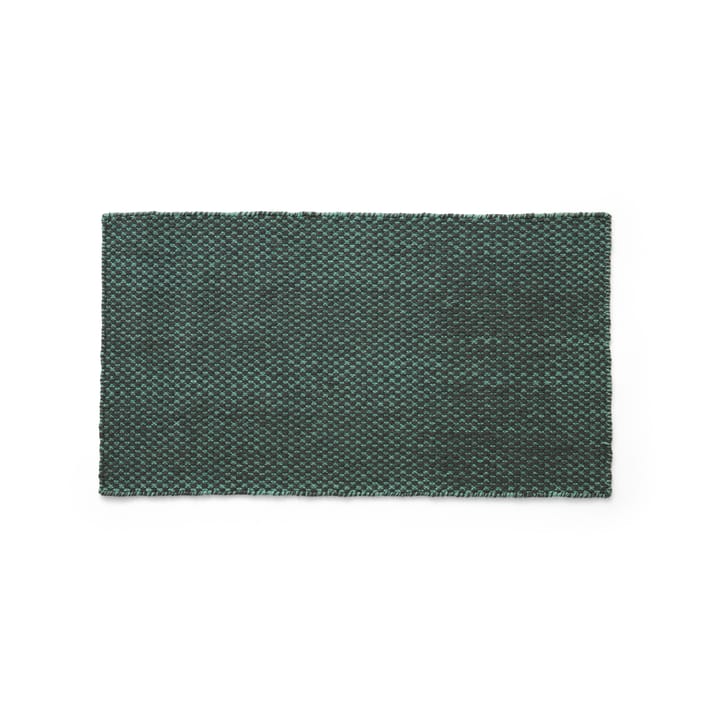 Tapis kelim Moiré 52x95 cm - Emerald green - HAY