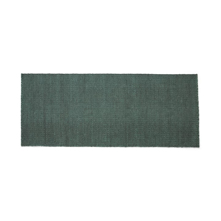 Tapis kelim moiré 80x200 cm - Emerald green - HAY