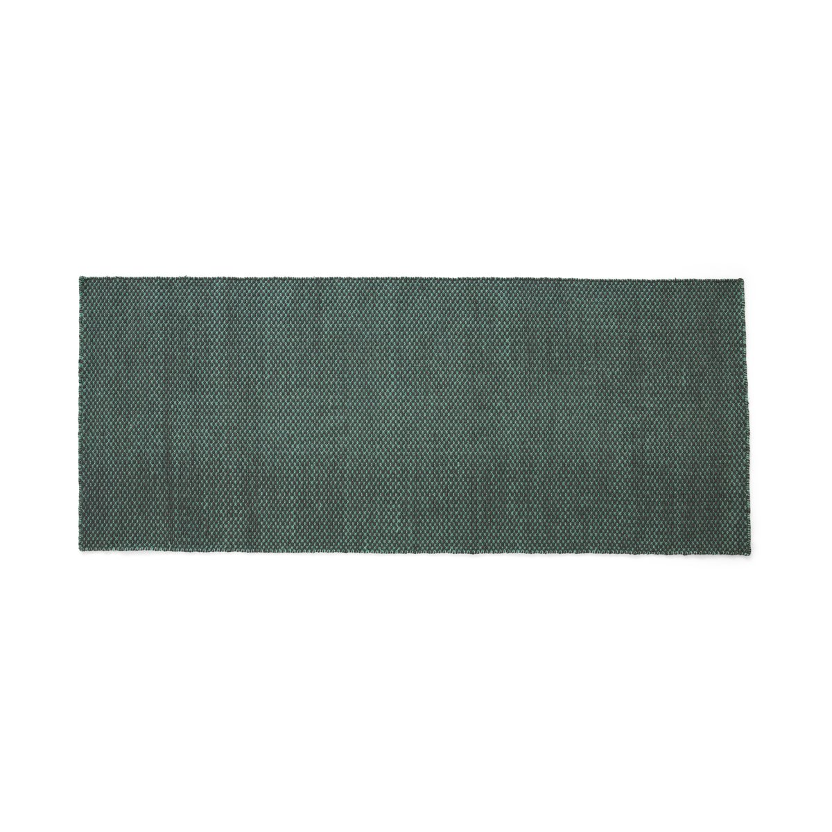 HAY Tapis kelim moiré 80x200 cm Emerald green