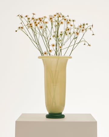 Vase Empire - Large Sand-lemon rim-green base - HAY