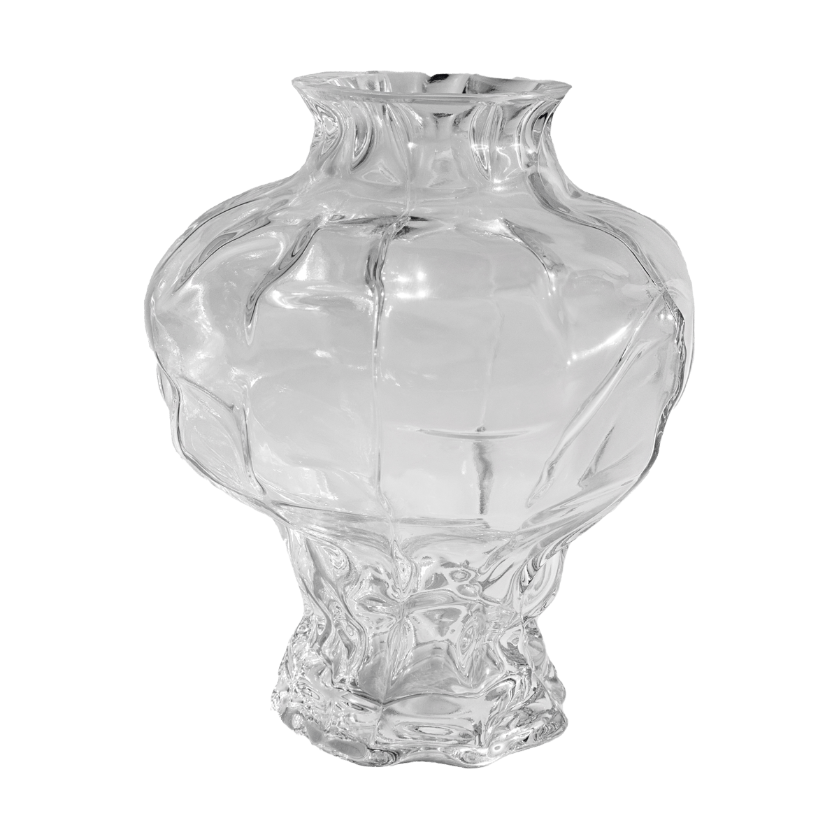 Hein Studio Vase Ammonit 30 cm Clear