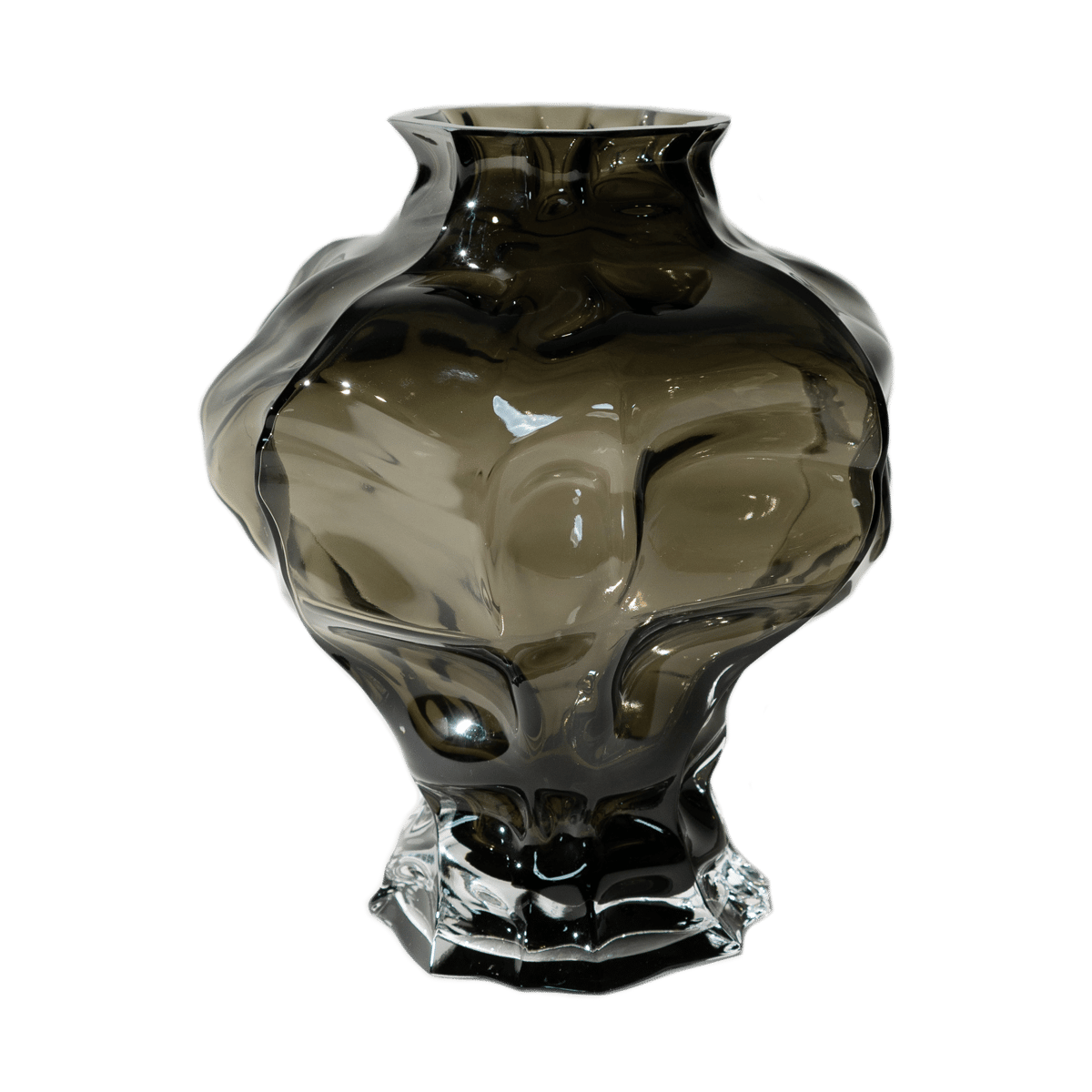 Hein Studio Vase Ammonit 30 cm New Smoke