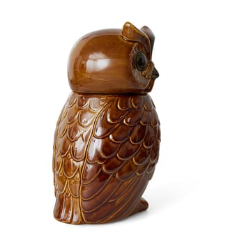 Pot de rangement Owl en céramique - Roasted - HKliving