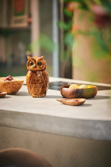 Pot de rangement Owl en céramique - Roasted - HKliving