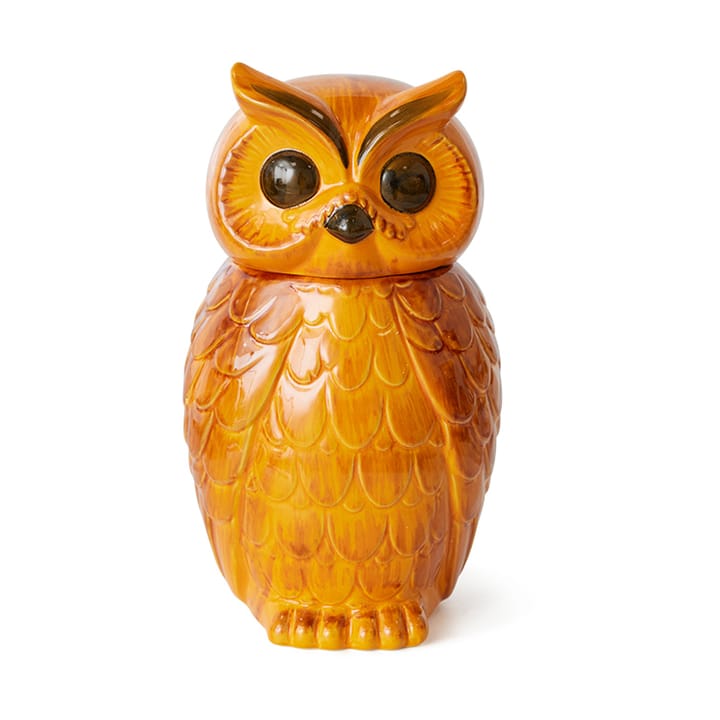 Pot de rangement Owl en céramique - Tangerine - HKliving