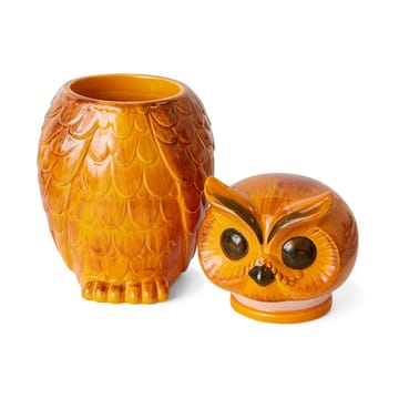 Pot de rangement Owl en céramique - Tangerine - HKliving