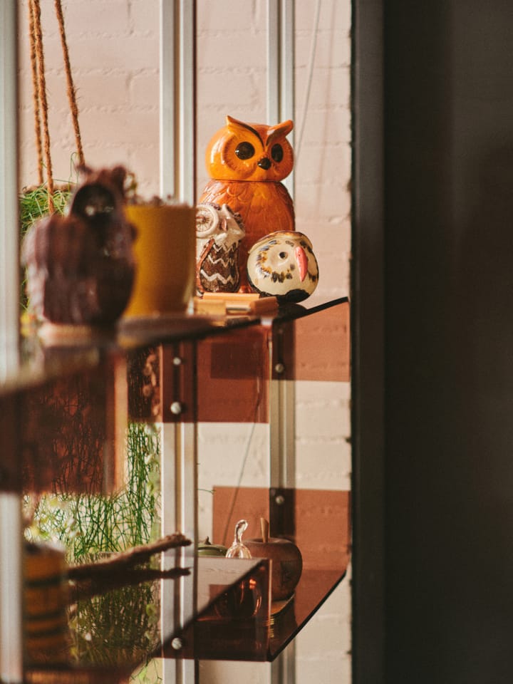 Pot de rangement Owl en céramique, Tangerine HKliving