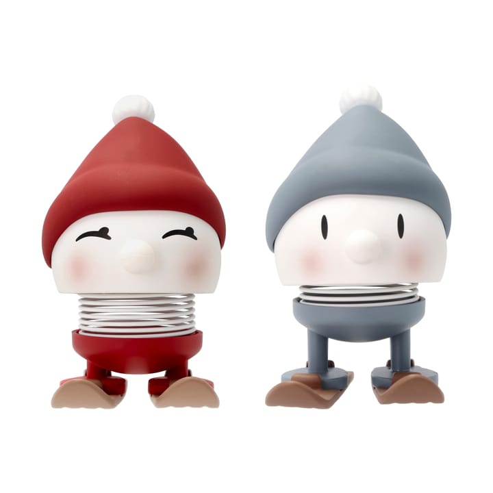 Figurine Hoptimist Skiing Bimble & Bumle S, 2 pièces - Sky-Berry - Hoptimist