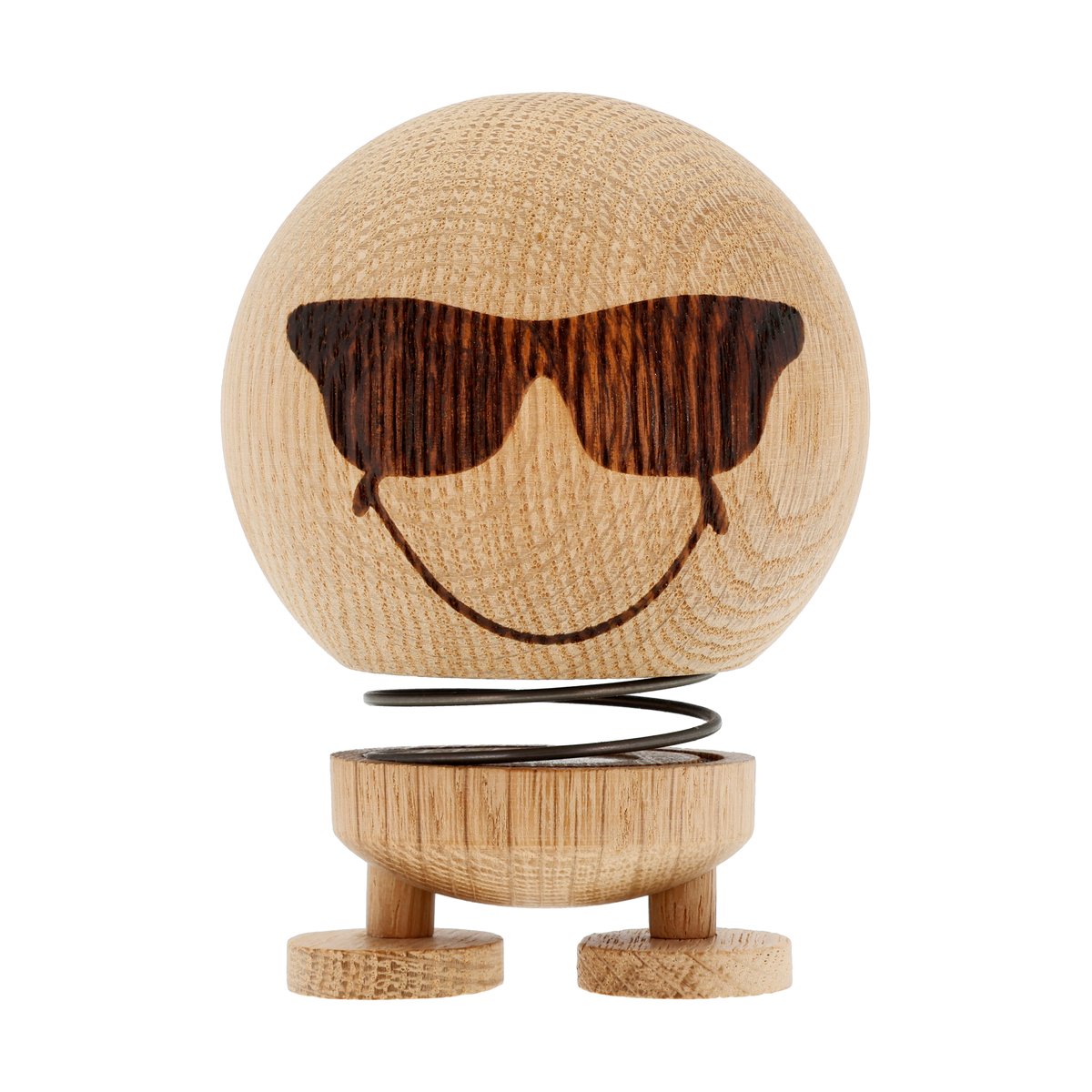 Hoptimist Figurine Smiley Cool M Raw oak