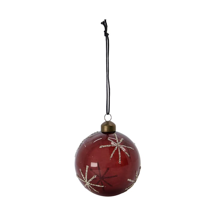 Boule de Noël Star Ø8 cm, lot de 4, Bordeaux House Doctor