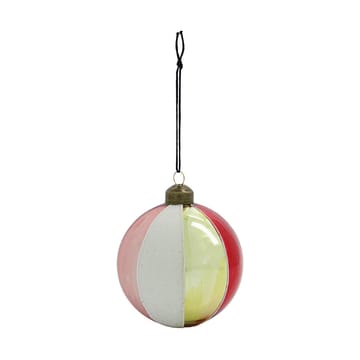 Boules de Noël Cirkus Ø8 cm, lot de 4 - Rouge - House Doctor