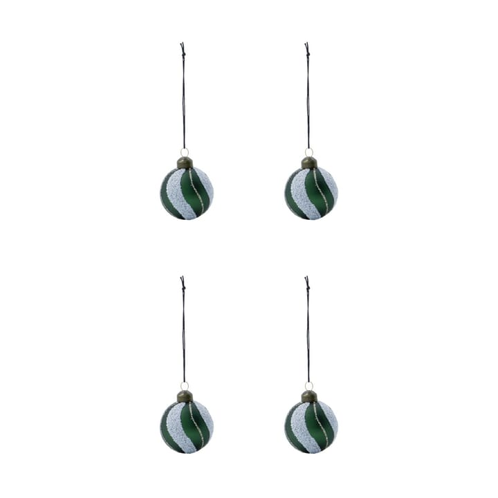 Boules de Noël Into Ø6 cm, lot de 4 - Vert - House Doctor