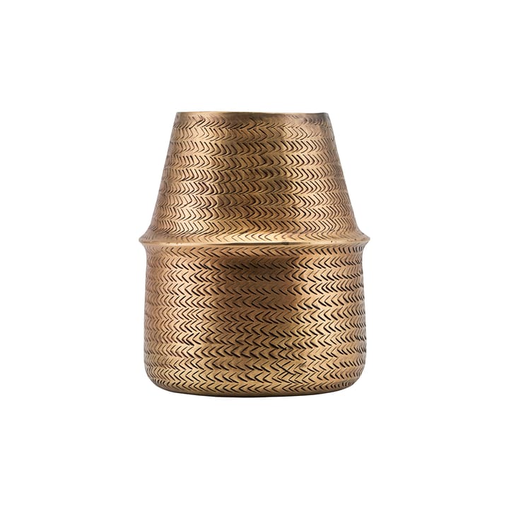 Cache-pot Rattan Ø19 cm, laiton House Doctor