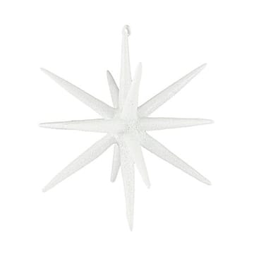 Étoile de sapin Spike Ø12 cm, lot de 4 - Laiton blanc à paillettes - House Doctor