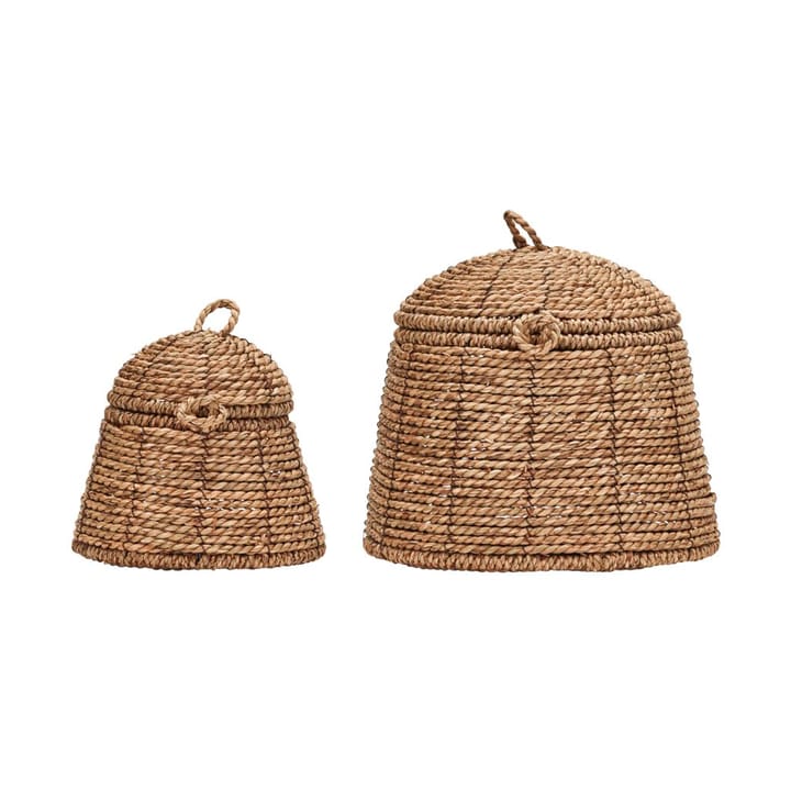 Panier de rangement Rama avec couvercle, lot de 2, Nature House Doctor