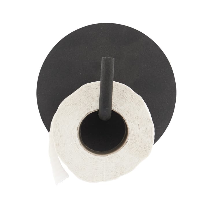 Porte-papier toilette noir avec étagère Porte-serviettes Porte-papier de  cuisine Porte-rouleaux de toilettes en acier inoxydable