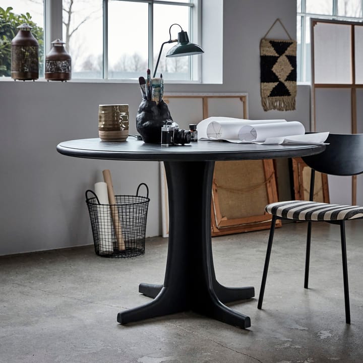 Table à manger Shaker Ø120 cm, Noir House Doctor