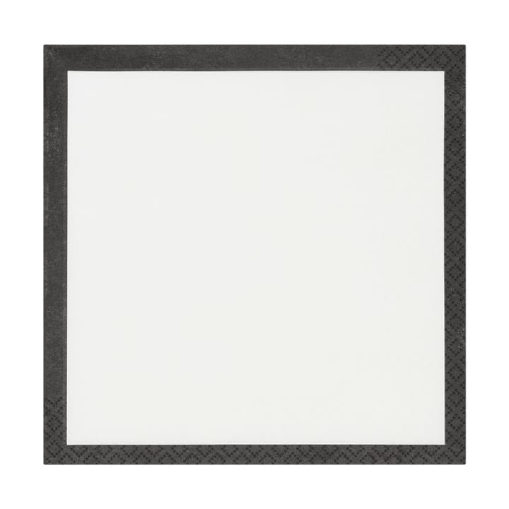 Serviettes Play 33x33 cm lot de 20 - Ecru-Noir - Iittala