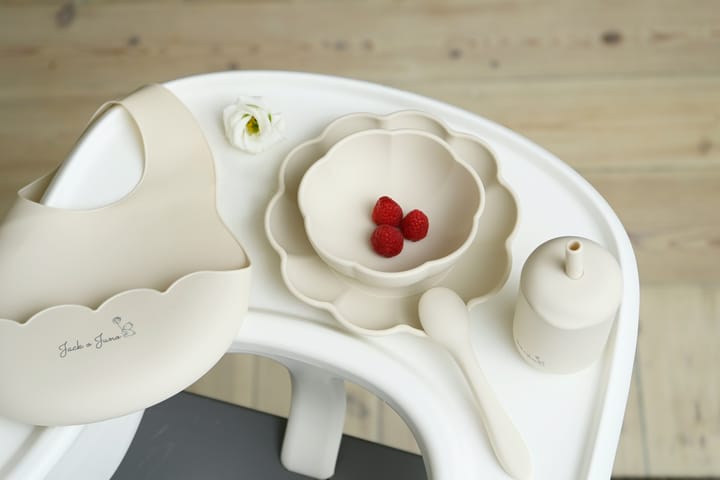 Vaisselle pour enfants Little Poppy, 4 pièces - Cream - Jack o Juno